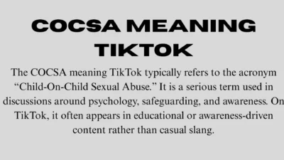 COCSA Meaning TikTok