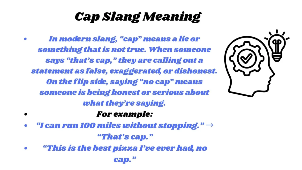 Cap Slang Meaning