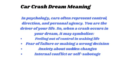 Car Crash Dream Meaning