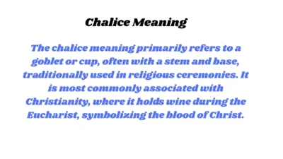 Chalice Meaning