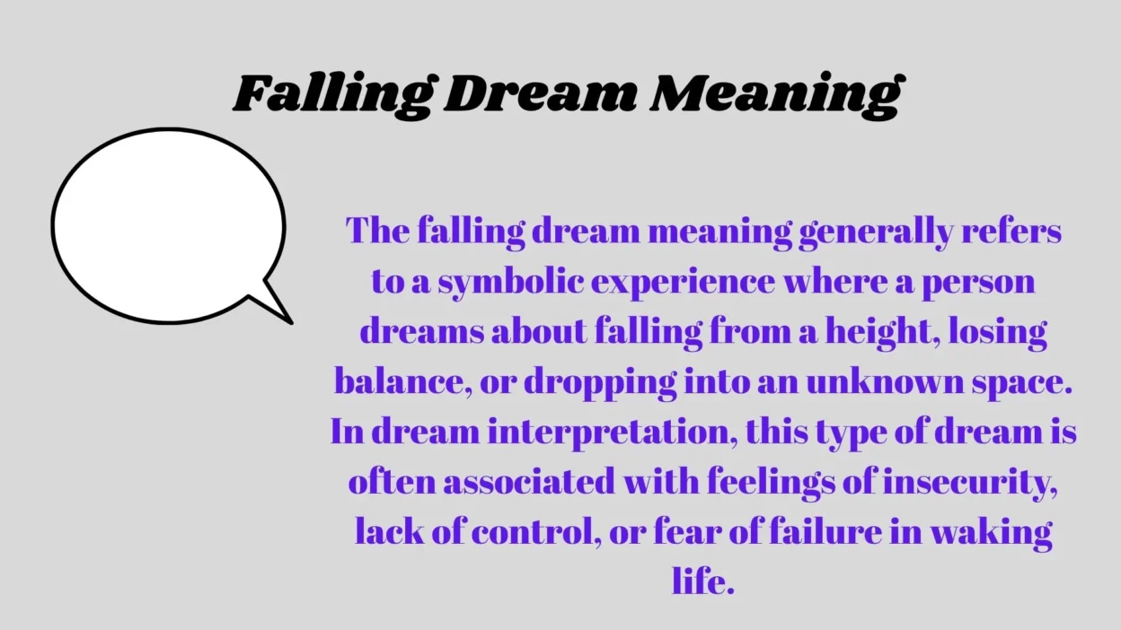 Falling Dream Meaning