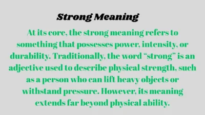 Strong Meaning