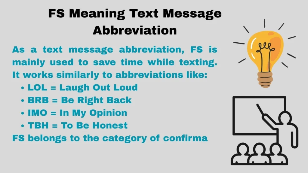 FS Meaning Text Message Abbreviation
