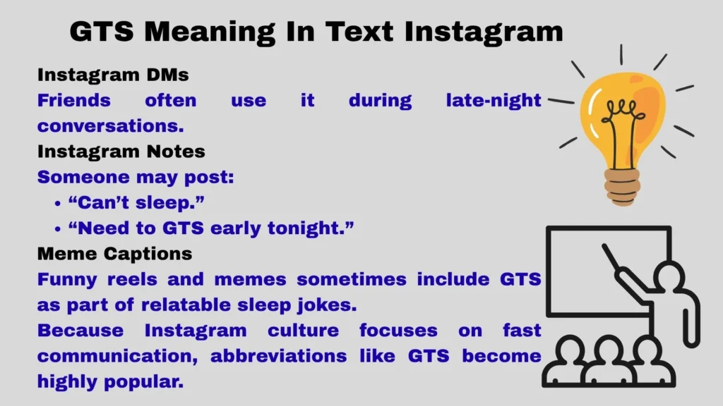 GTS Meaning In Text Instagram